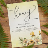 Invitation Un petit Baby shower d'abeilles