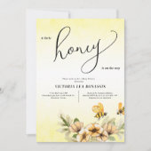 Invitation Un petit Baby shower d'abeilles (Devant)