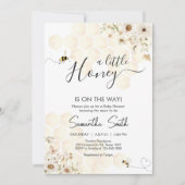 Invitation Un petit Baby shower d'abeilles au miel (Devant)