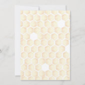 Invitation Un petit Baby shower d'abeilles au miel (Dos)