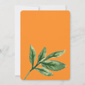 Invitation Un petit Baby shower d'agrumes à l'aquarelle Cutie (Dos)