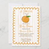 Invitation Un petit baby shower d'agrumes géant (Devant)