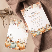 Invitation Un petit Baby shower d'automne Citrouille Boho