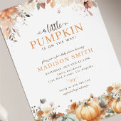 Invitation Un petit Baby shower d'automne Citrouille Boho