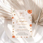 Invitation Un Petit Baby shower D'Automne Citrouille, Fille B