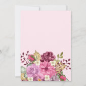 Invitation Un petit baby shower d'automne citrouille roux et (Dos)