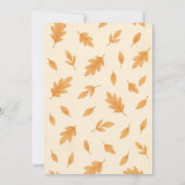 Invitation Un petit Baby shower d'automne pour bébé Citrouill (Dos)