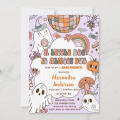 Invitation Un petit Baby shower de Boo fête d'Halloween (Devant)