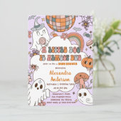 Invitation Un petit Baby shower de Boo fête d'Halloween (Debout devant)