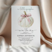 Invitation Un Petit Baby shower De Bow Rose Citrouille