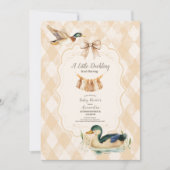Invitation Un Petit Baby shower De Canard (Devant)