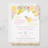 Invitation Un petit Baby shower de citron doux (Devant)