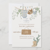 Invitation Un petit Baby shower de cowboy (Devant)