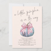 Invitation Un petit Baby shower de crème de boue PInk Citroui (Devant)