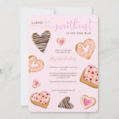 Invitation Un petit baby shower de donuts valentin (Devant)