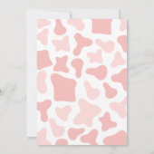 Invitation Un petit Baby shower de fille (Dos)