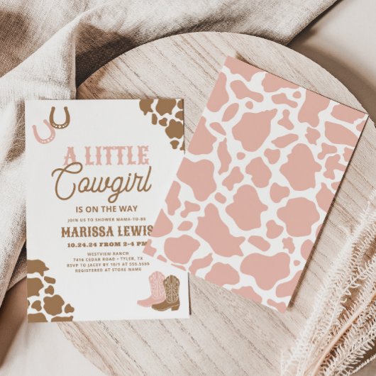 Invitation Un petit Baby shower de fille