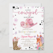 Invitation Un petit Baby shower de fille (Devant)