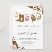 Invitation Un petit Baby shower de fille (Devant)