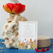 Invitation Un petit Baby shower de fille Boho Fleur sauvage