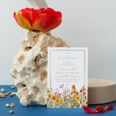 Invitation Un petit Baby shower de fille Boho Fleur sauvage