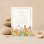 Invitation Un petit Baby shower de fille Boho Fleur sauvage