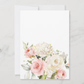 Invitation Un petit Baby shower de fille Citrouille (Dos)