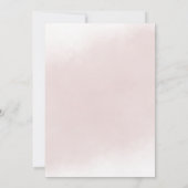 Invitation Un petit Baby shower de fille d'aquarelle Ballerin (Dos)