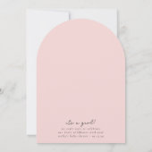 Invitation Un petit Baby shower de fille Fleur sauvage (Dos)