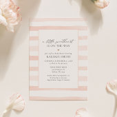 Invitation Un petit Baby shower de filles Valentines amoureus