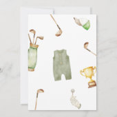 Invitation Un Petit Baby shower De Golf De Putter (Dos)
