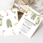 Invitation Un Petit Baby shower De Golf De Putter