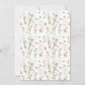 Invitation Un petit Baby shower de jardin Fleur sauvage de pa (Dos)