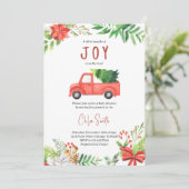 Invitation Un petit Baby shower de joie (Debout devant)