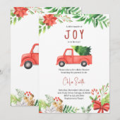 Invitation Un petit Baby shower de joie (Devant / Derrière)