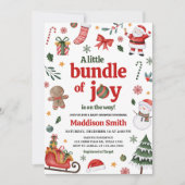 Invitation Un petit Baby shower de joie (Devant)