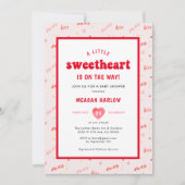 Invitation Un petit Baby shower de la Saint Valentin en (Devant)