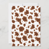 Invitation Un petit Baby shower de linge de maison occidental (Dos)