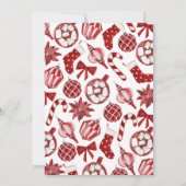 Invitation Un petit Baby shower de Noël de joie (Dos)