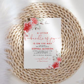 Invitation Un Petit Baby shower De Noël De Joie