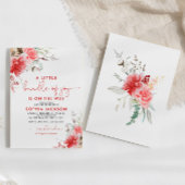 Invitation Un Petit Baby shower De Noël De Joie