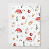 Invitation Un petit Baby shower de Noël de joie (Dos)