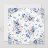 Invitation Un petit Baby shower de papillon (Dos)