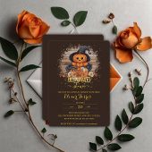 Invitation Un Petit Baby shower De Parties scintillant Kawaii