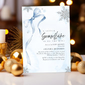 Invitation Un petit Baby shower de Parties scintillant Snowfl