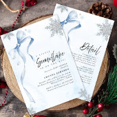 Invitation Un petit Baby shower de Parties scintillant Snowfl