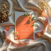 Invitation Un petit Baby shower de pêche doux arche brillante