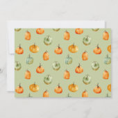 Invitation Un petit Baby shower de révélation de genre Citrou (Dos)