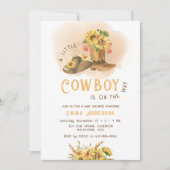 Invitation Un petit Baby shower de rodéo occidental Cowboy (Devant)