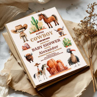 Un petit Baby shower de rodéo occidental Cowboy